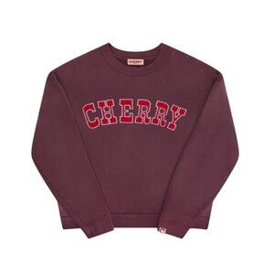 Cherry LA Vintage Athletic Crewneck in Maroon